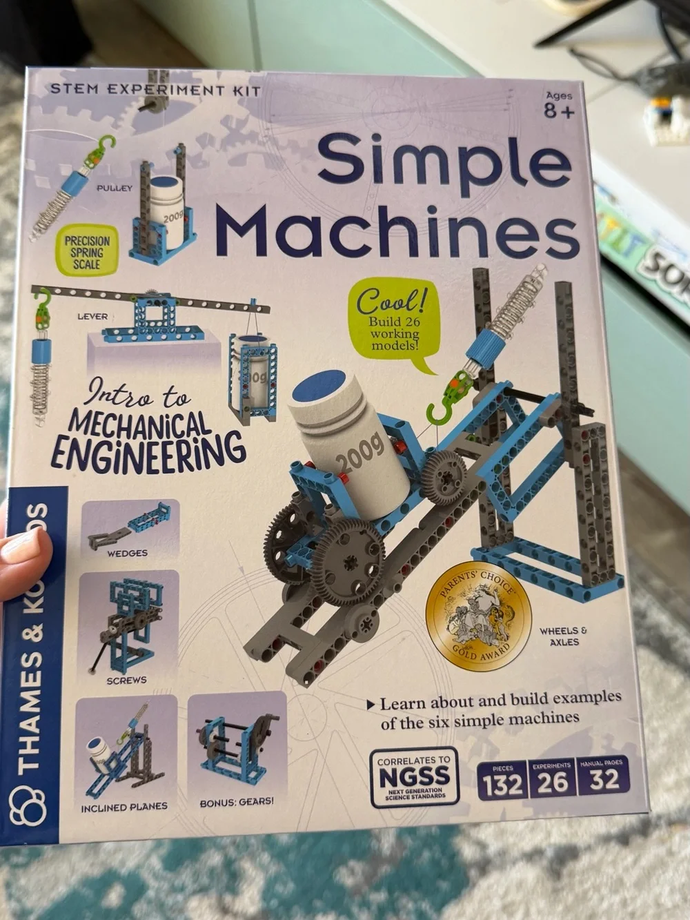 Simple Machines STEM Kit - Blue/Grey